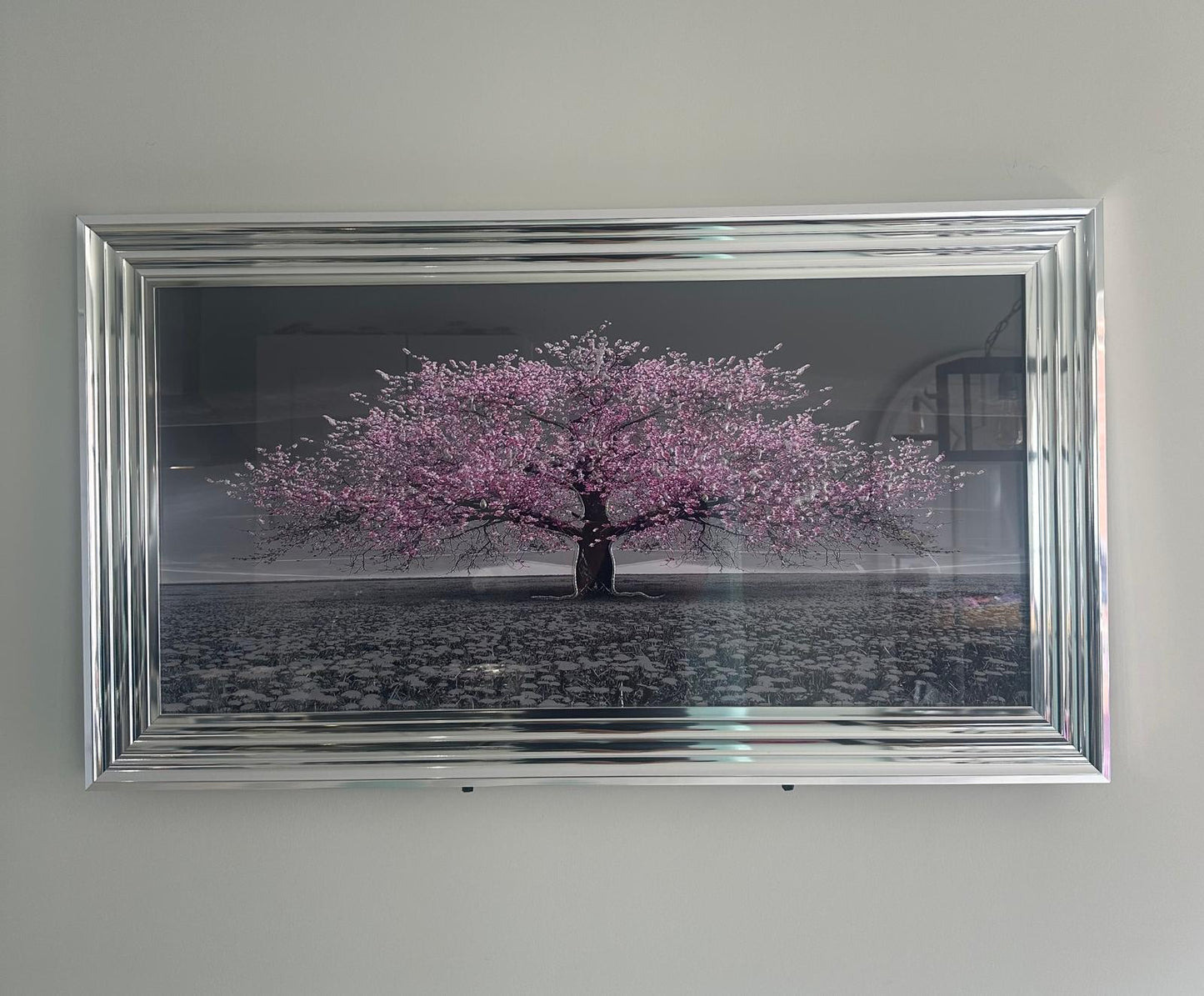 Pink Cherry Blossom Tree Chrome Step