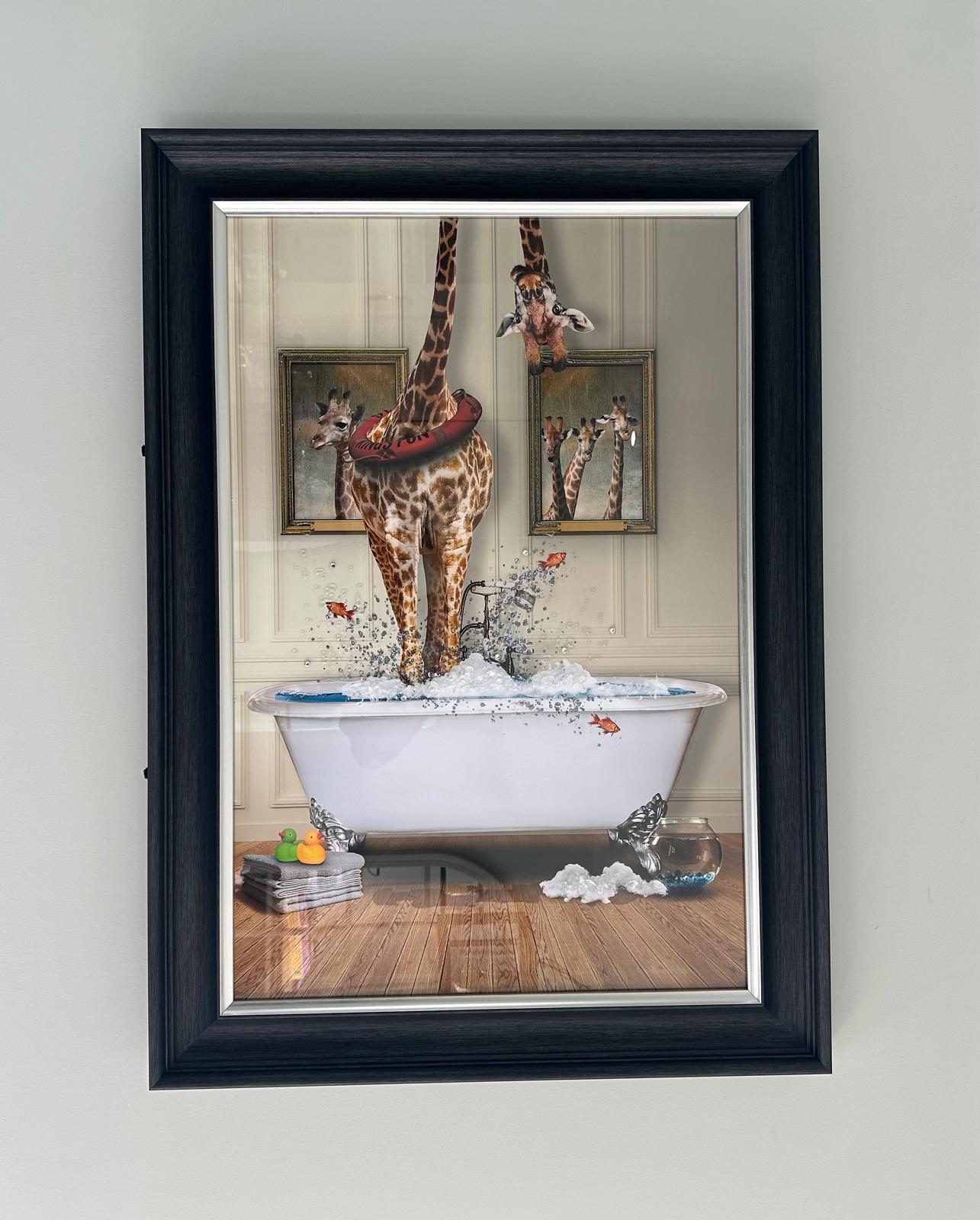 Giraffe Bath Tub Party Silver Vegas